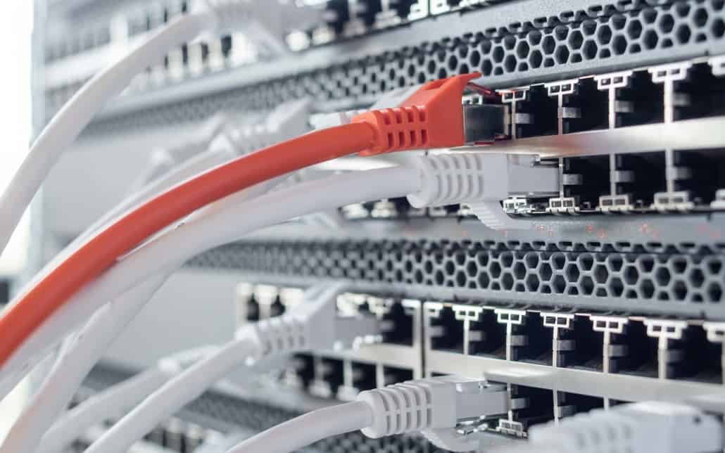 Disaster recovery services with network cables