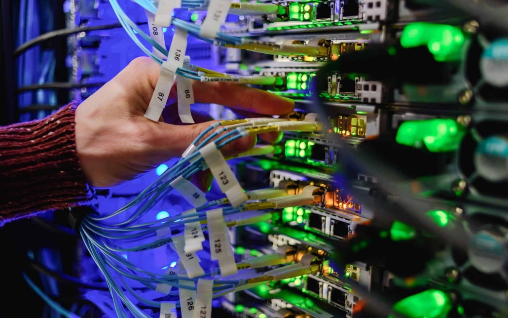 Close Up View Of Person Working On Switches