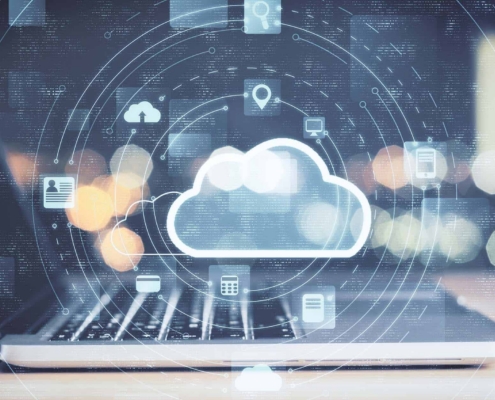 It Cloud Services And Support On Laptop